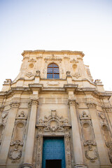 Lecce Puglia Italy baroque church facade