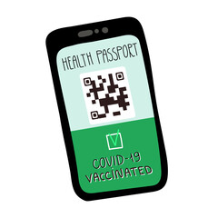 Covid-19 Vaccination Record card app, Health immunity Passport app for cell phone for travelling during pandemic.