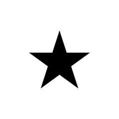 Simple cool star icon vector logo