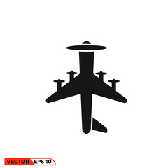 Icon vector graphic of plane