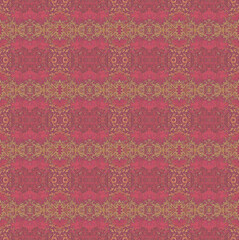 Cage seamless textile pattern.Abstract pattern cage yellow and red tones