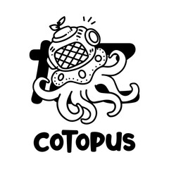 octopus with a diver's helmet
