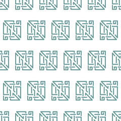 Geometrical seamless pattern with shapes