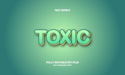 editable toxic text effect