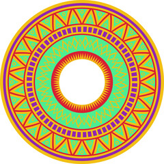 Mexican original ethnic print circle