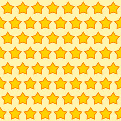 Stars. Yellow stars and yellow background pattern. Vector.