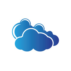 Cloud template vector