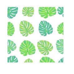seamless pattern with tropical leaves. monstera leaves. exotic leaves. stock vector illustration on a white background.
