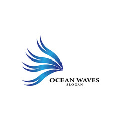 Naklejka premium Water wave icon vector