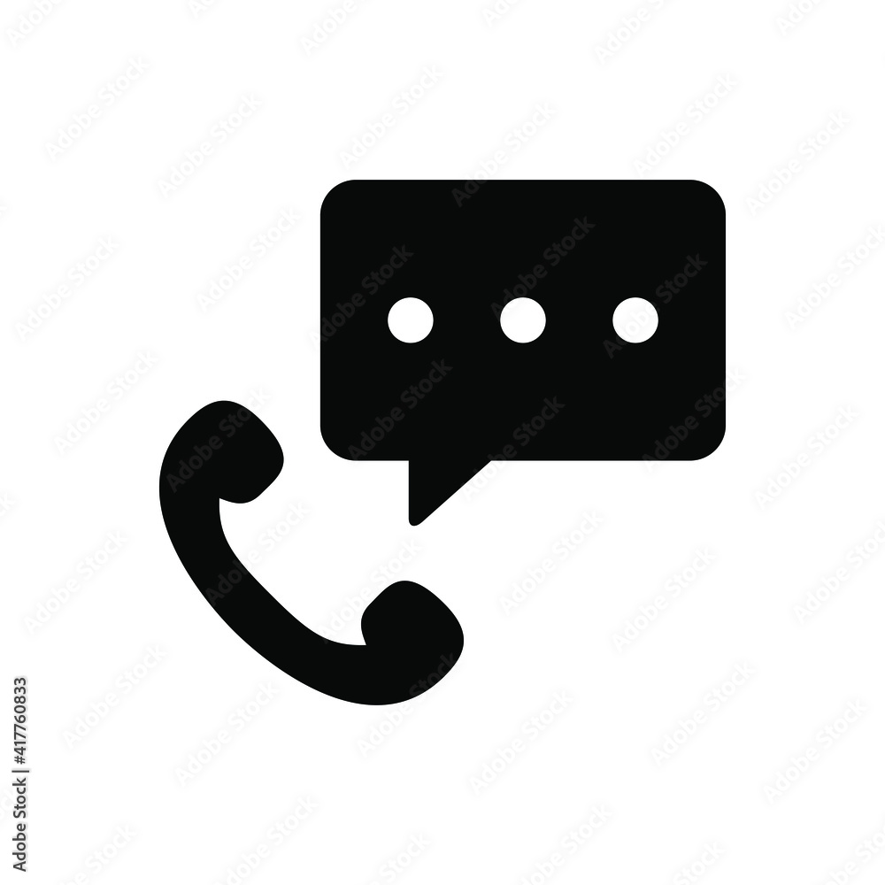 Canvas Prints phone chat icon