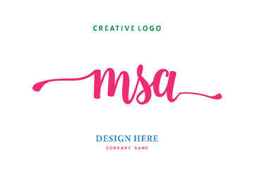 MSA lettering logo is simple, easy to understand and authoritative