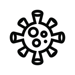 Obraz premium covid-19 outline icon modern illustration.