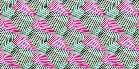 Seamless Pattern. Hand Drawn Dots. Abstract Hand