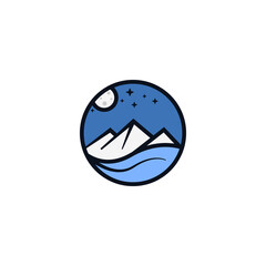 Obraz premium Awesome Travel Logo. Creative Travel Logo. Mountain Logo