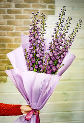 nice bouquet in the hands