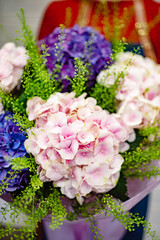 nice bouquet in the hands