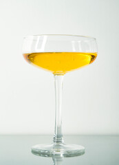 cocktail glass on a light background