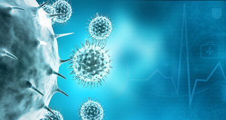 Coronavirus covid 19 novel coronavirus concept. 3d illustration.