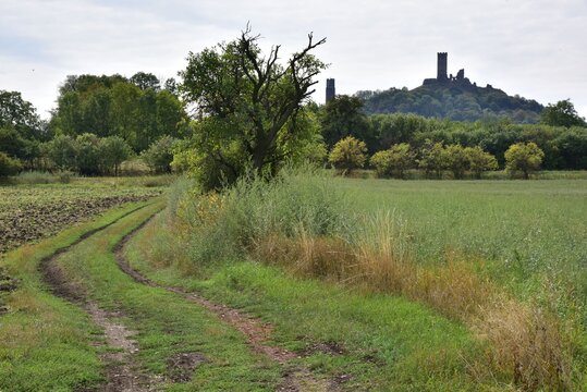 Hazmburk or Hasenburg is a medieval castle ruin in Central Bohemian Uplands near Libochovice, Czech Republic.