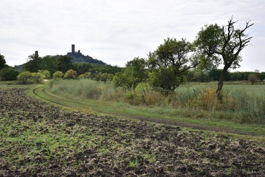 Hazmburk or Hasenburg is a medieval castle ruin in Central Bohemian Uplands near Libochovice, Czech Republic.