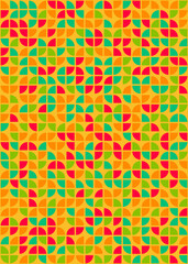 Abstract Geometric Pattern generative computational art illustration