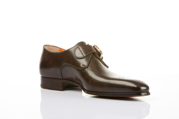 Man's shoes in studio for advertisement