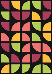 Abstract Geometric Pattern generative computational art illustration