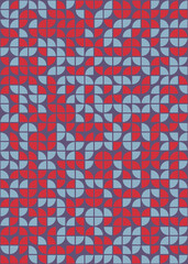 Fototapeta premium Abstract Geometric Pattern generative computational art illustration