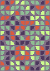 Abstract Geometric Pattern generative computational art illustration