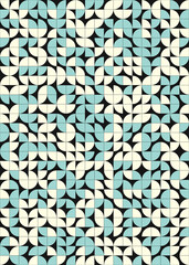 Abstract Geometric Pattern generative computational art illustration