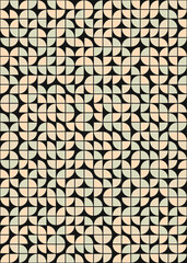 Abstract Geometric Pattern generative computational art illustration