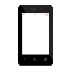 Black smartphone mockup