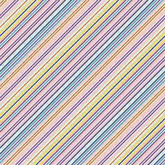 Rainbow Stripe seamless pattern background in diagonal style