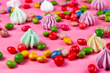 Fototapeta na wymiar Heart shaped sweets.