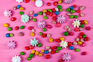 Heart shaped sweets.