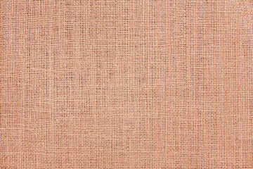 Close-up of natural burlap hessian sacking