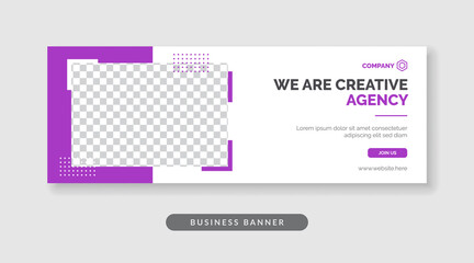 Creative agency web banner template