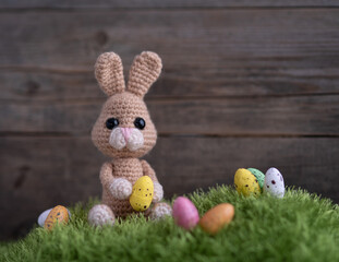 Easter bunny and Easter eggs