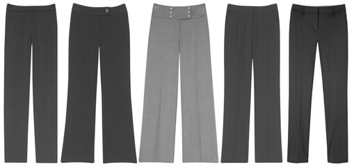 Female Gray trousers pants
