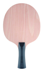 Table tennis racket isolated on white. Ping pong paddle