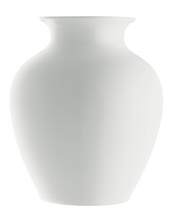 Isolated White Vase (with clipping patch)