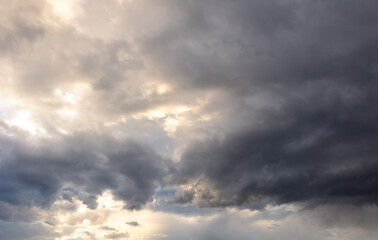 Rain clouds in the sky