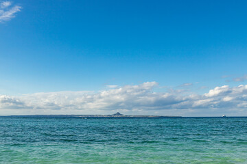 Obraz premium 瀬底浜からの眺望