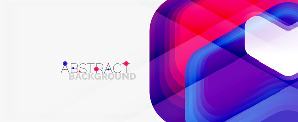 Vector 3d arrow geometric composition, abstract background for business or technology presentation, internet poster or web brochure cover, wallpaper