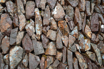 Dry stone wall texture. Nature material, Variable size.