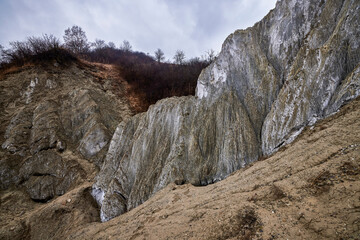 Images with the Praid Salt Mountain and Canyon, a nature reserve in Romania.