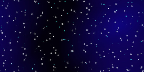 Obraz na płótnie Canvas Falling Snowflakes seamless pattern flying snow