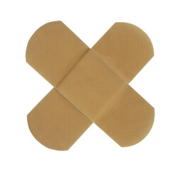 First-aid plaster,Isolated on white with clipping path.