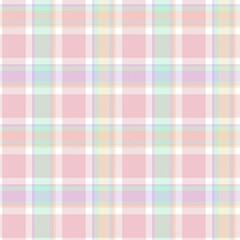 Rainbow Pastel Plaid textured Seamless Pattern
