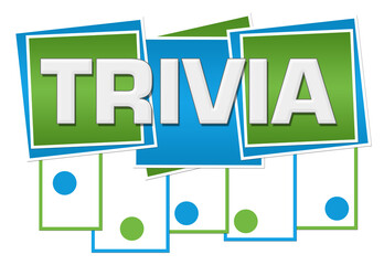 Trivia Blue Green Squares Stripes Dots Bottom 